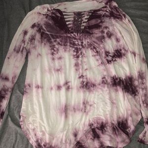 Tie dye long sleeve top